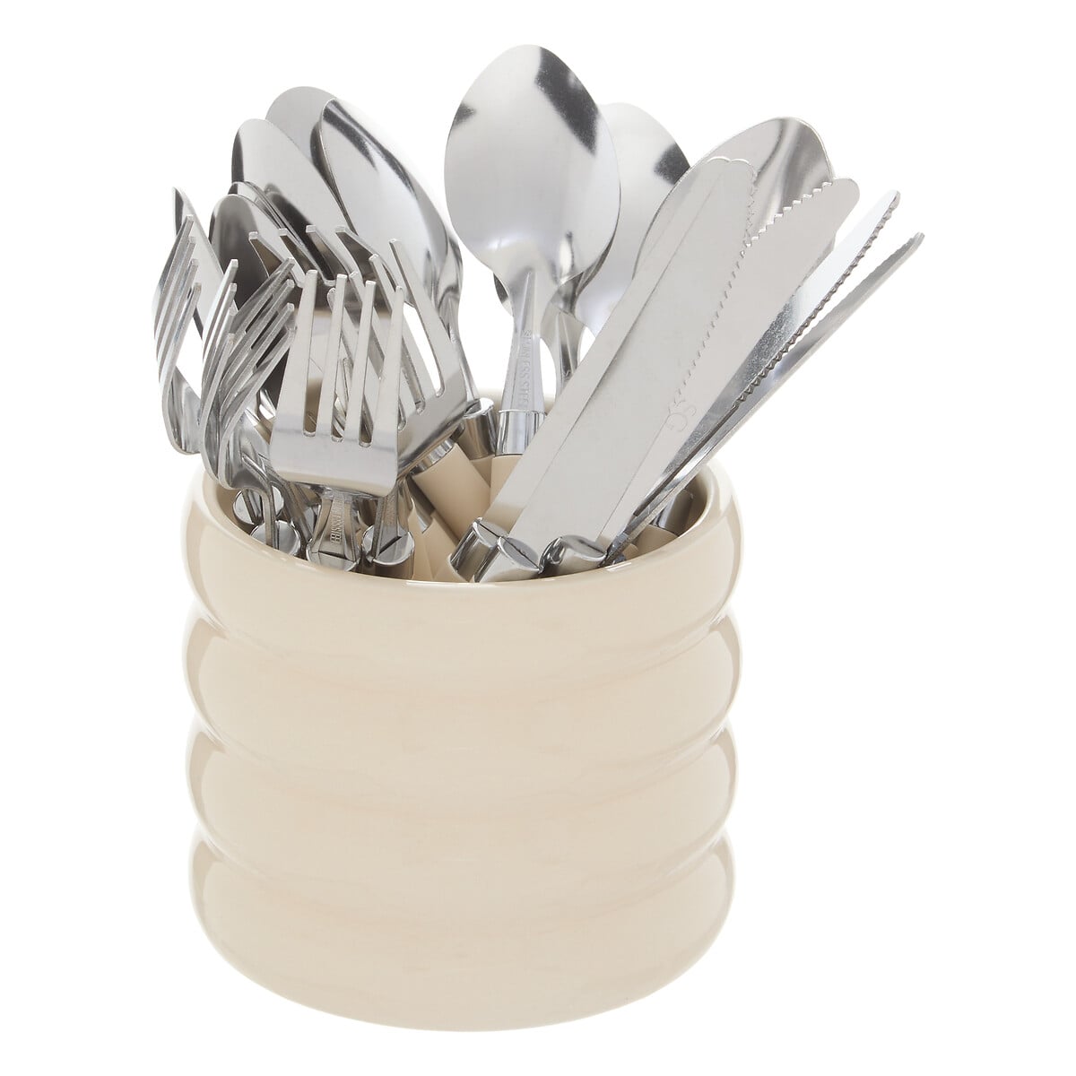 Faqueiro de 24 pe&ccedil;as ELSA bege