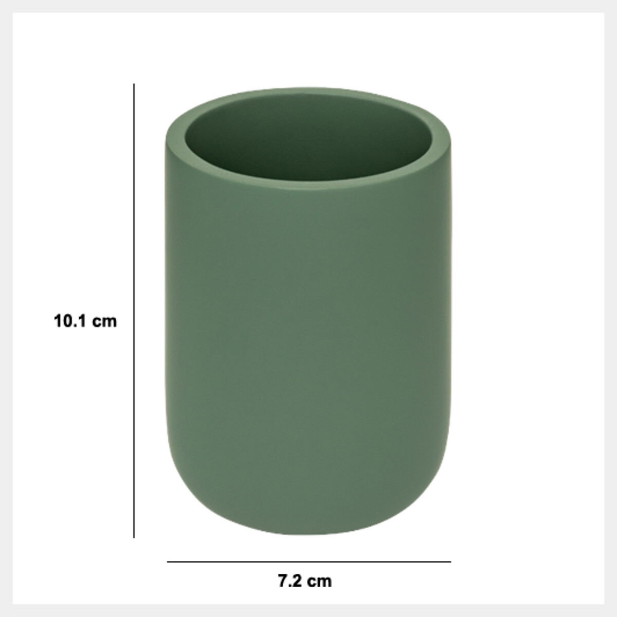 Copo para escova de dentes DUO verde