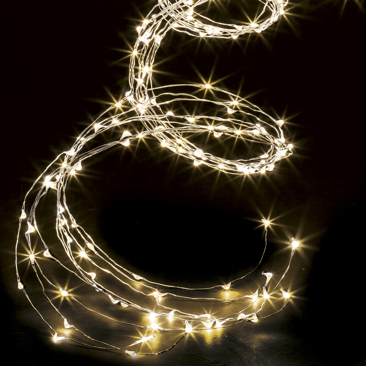 Série Luminosa De Natal Branco Quente Efeito Cascata 400 LEDs