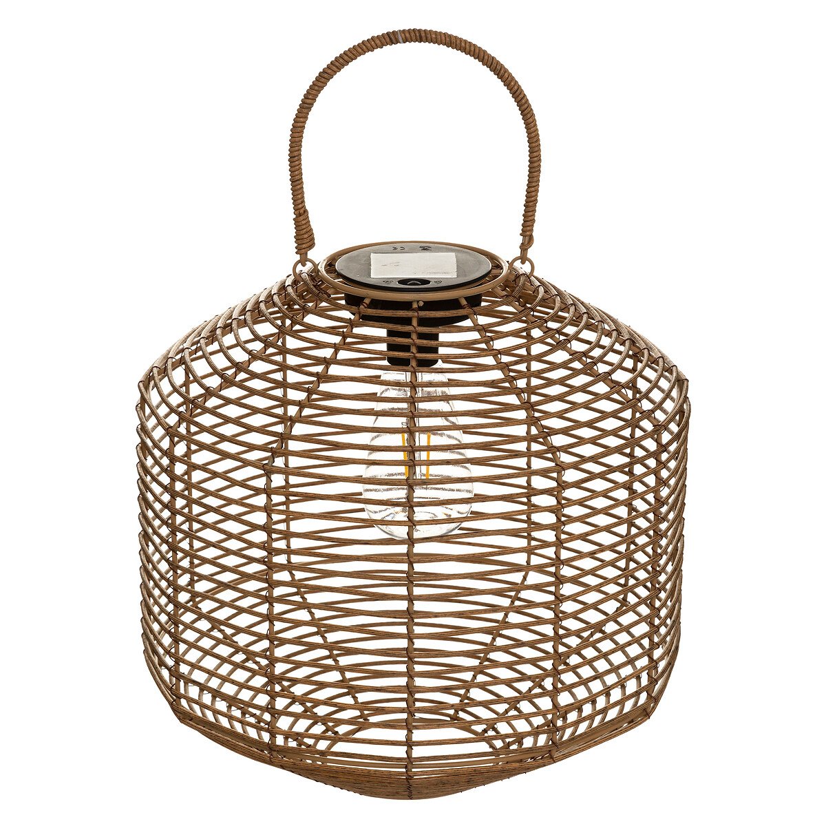 Candeeiro Solar Rattan 30cm