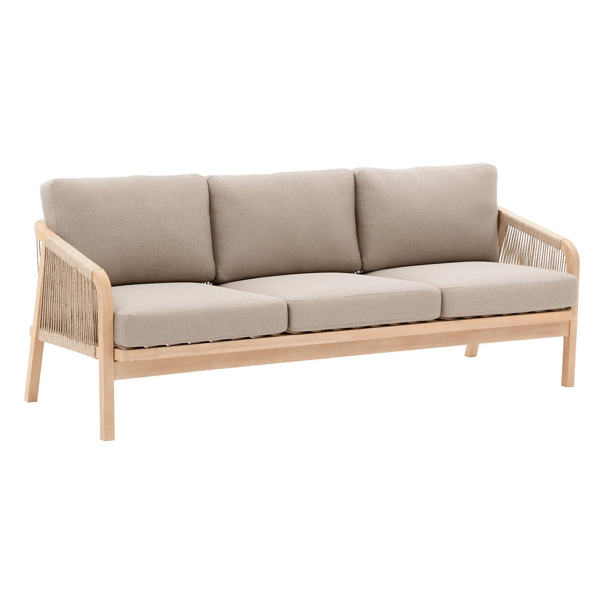 Conjunto de jardim Papouasie taupe em madeira acácia