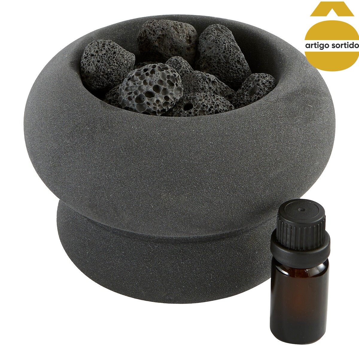 Queimador de incenso MALAKITE com óleo perfumado 9,8cm