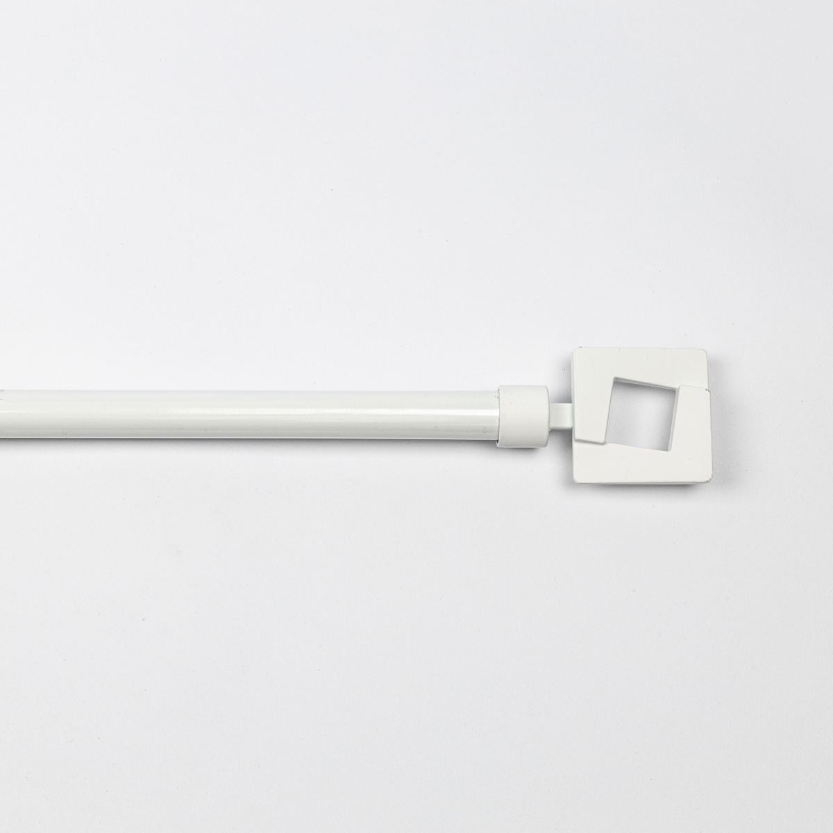 Kit varão extensível branco mate 120-210cm d19cm