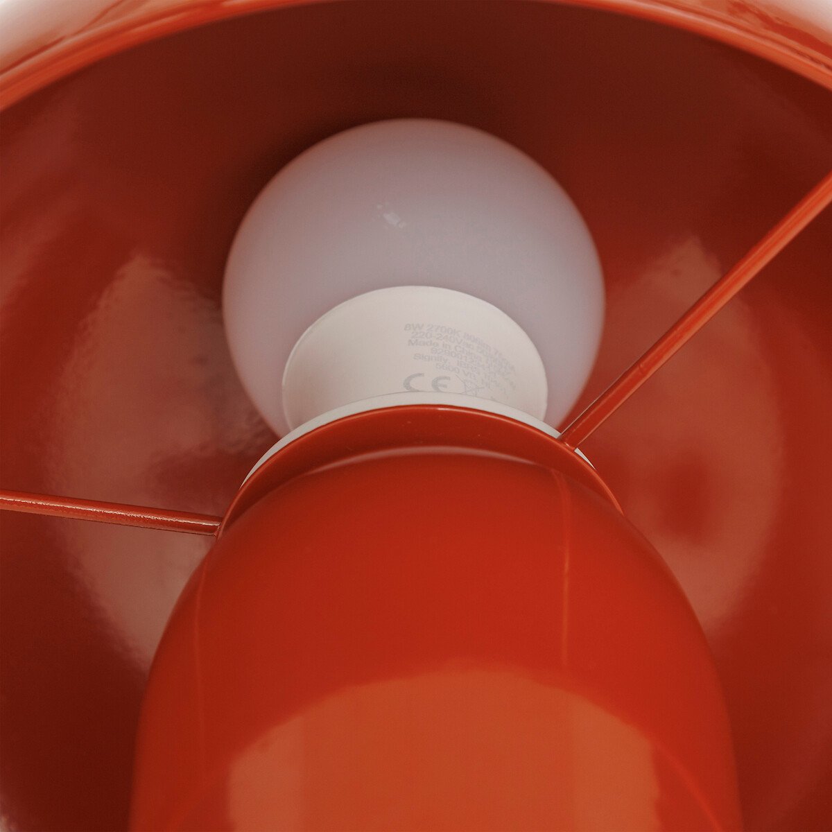 Candeeiro de mesa LITO terracota em metal