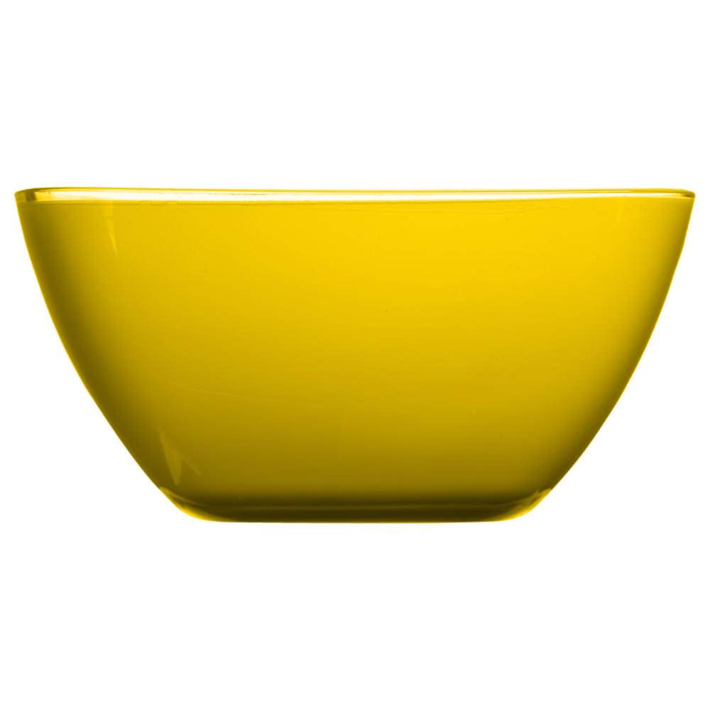 Ta&ccedil;a quadrada amarela 19cm
