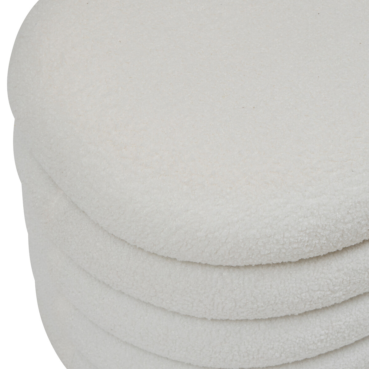 Banqueta GIULIA com arruma&ccedil;&atilde;o boucl&eacute; branco