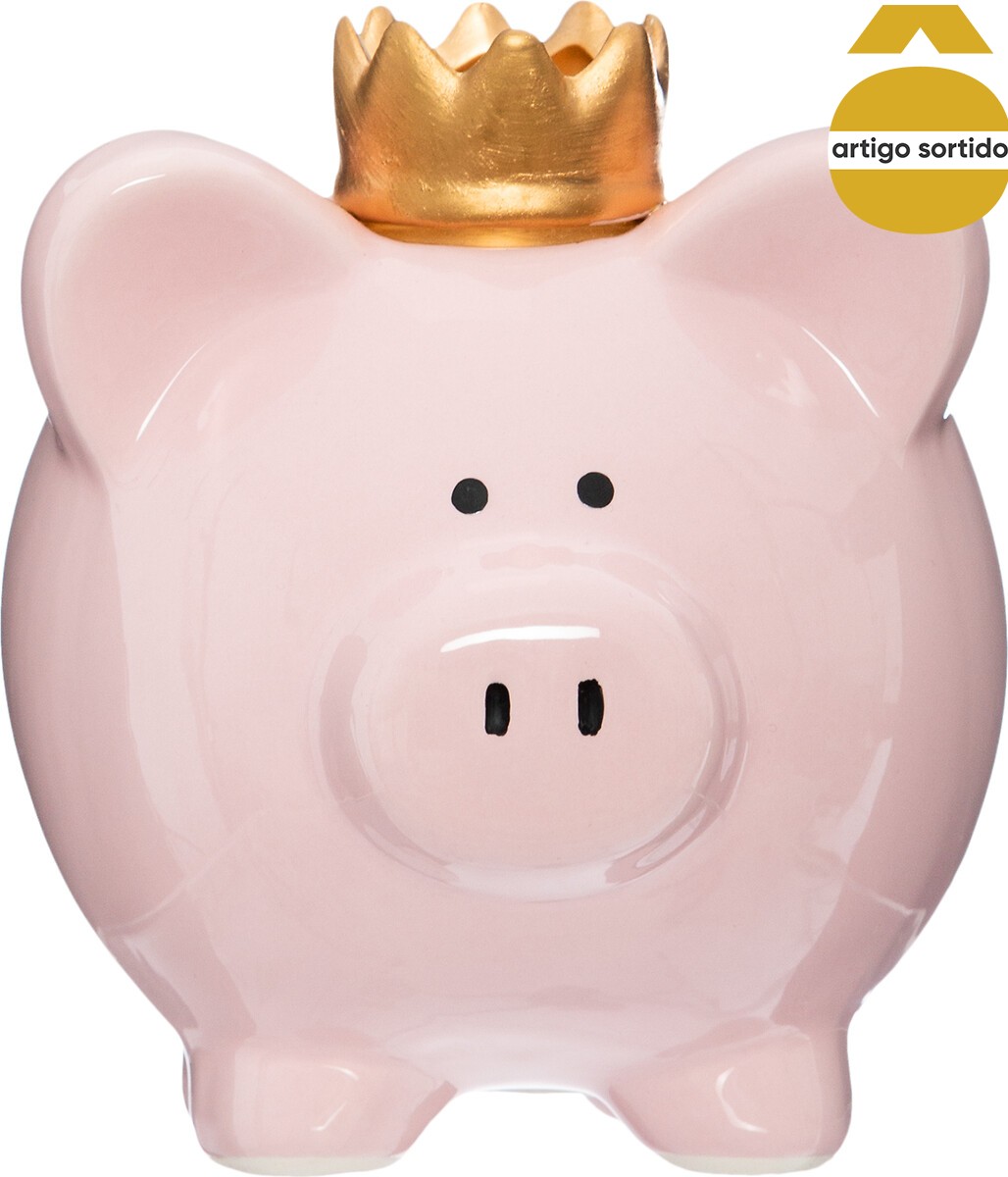 Porquinho mealheiro cerâmica