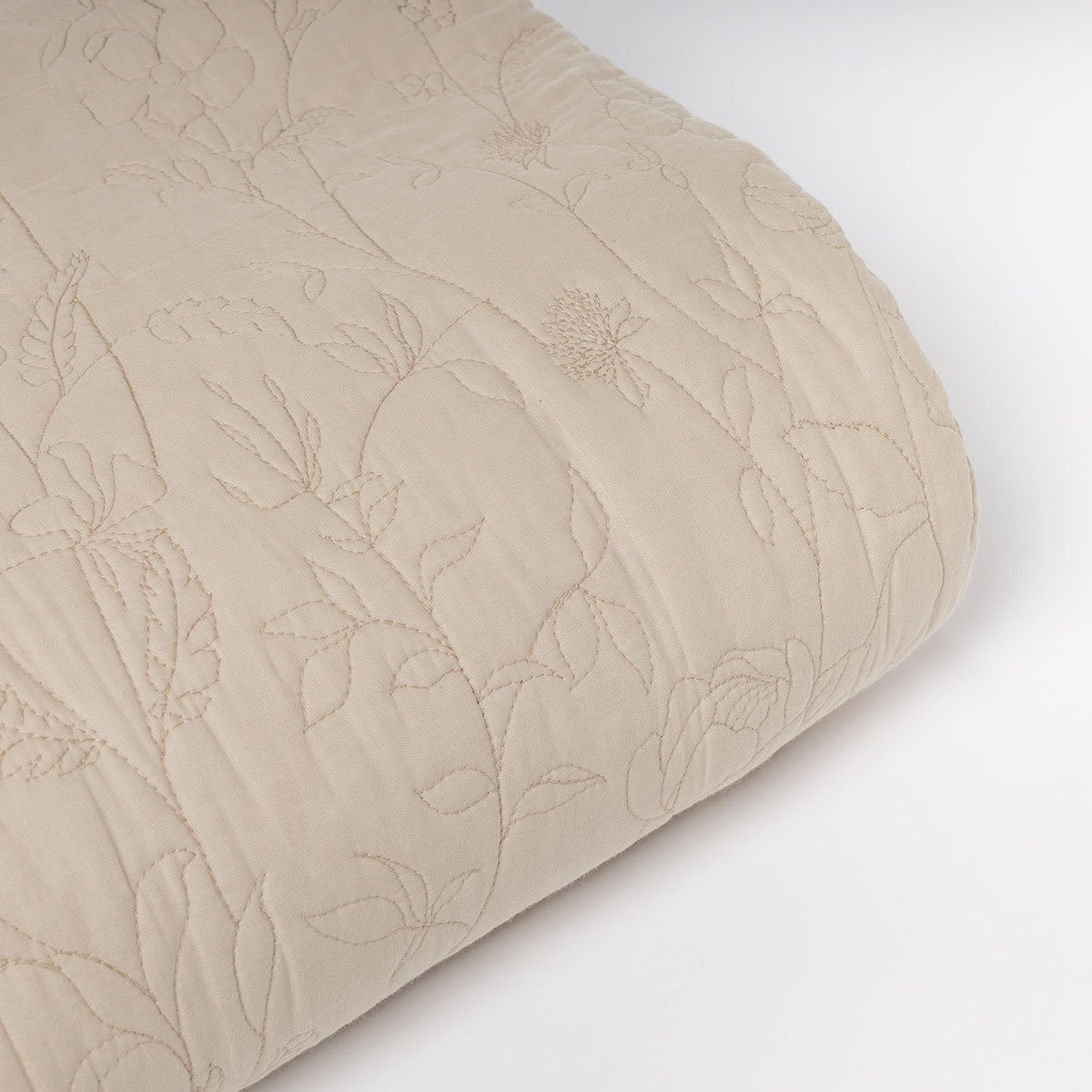 Colcha FLOWER bege 220x240cm