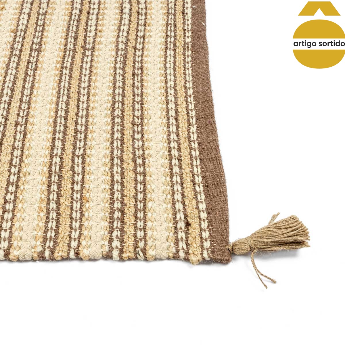 Passadeira em juta e algodão 60x150cm