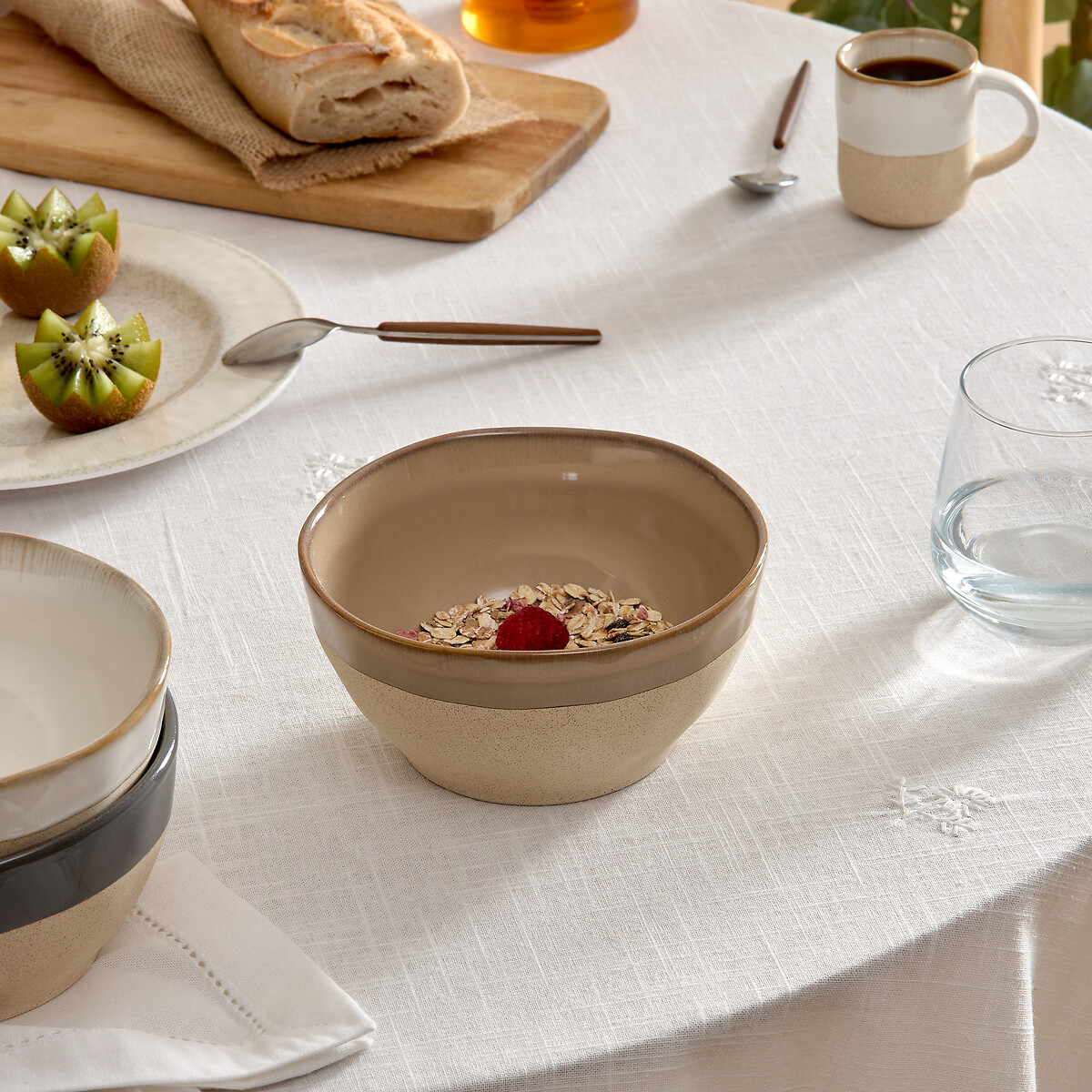 Tigela KATE bege em porcelana 72cl