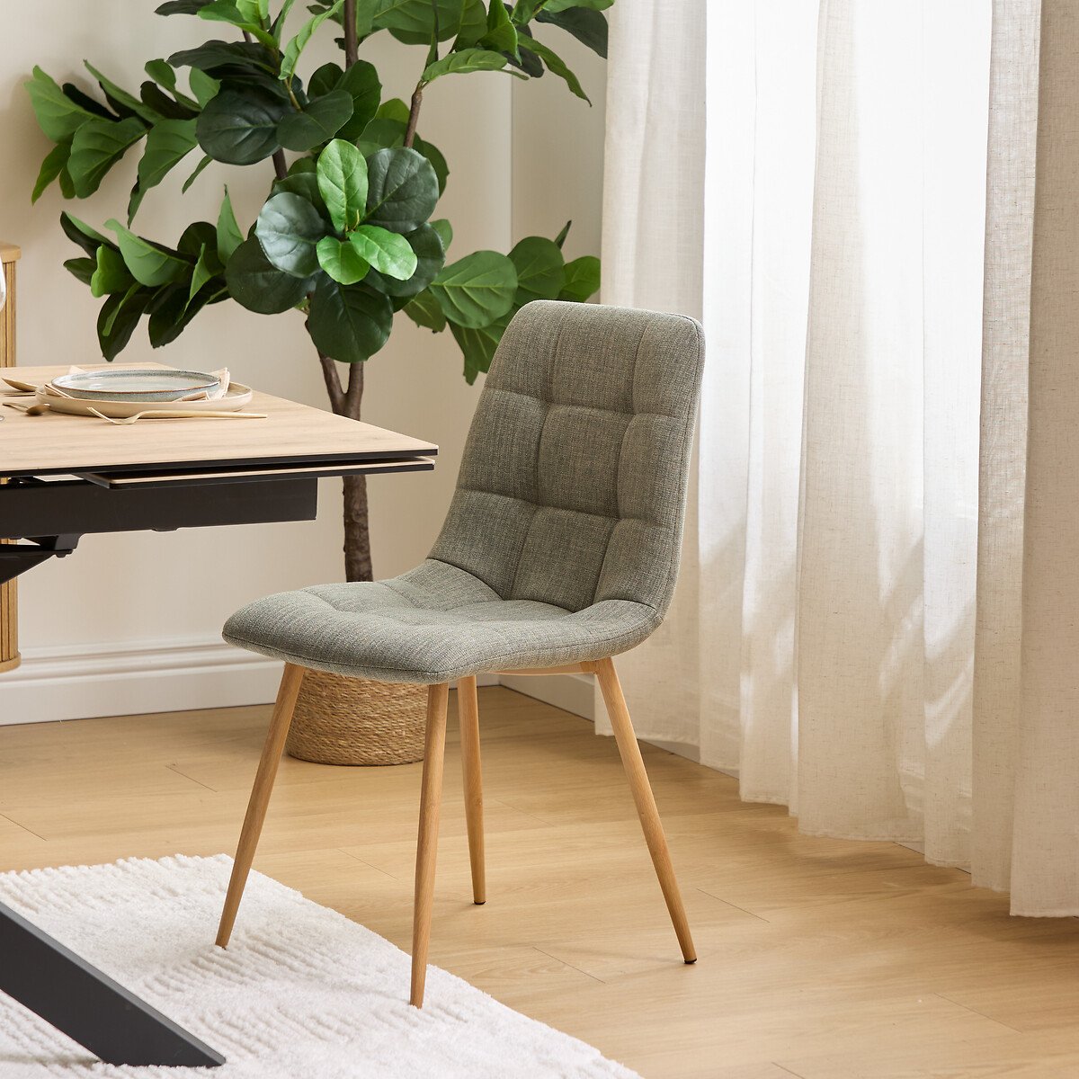 Cadeira SIRAC em tecido cinza