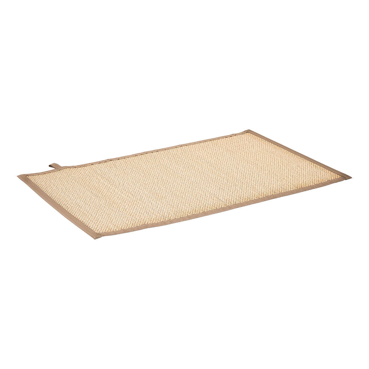 Tapete wc STEMY bege em bambu 50x80cm