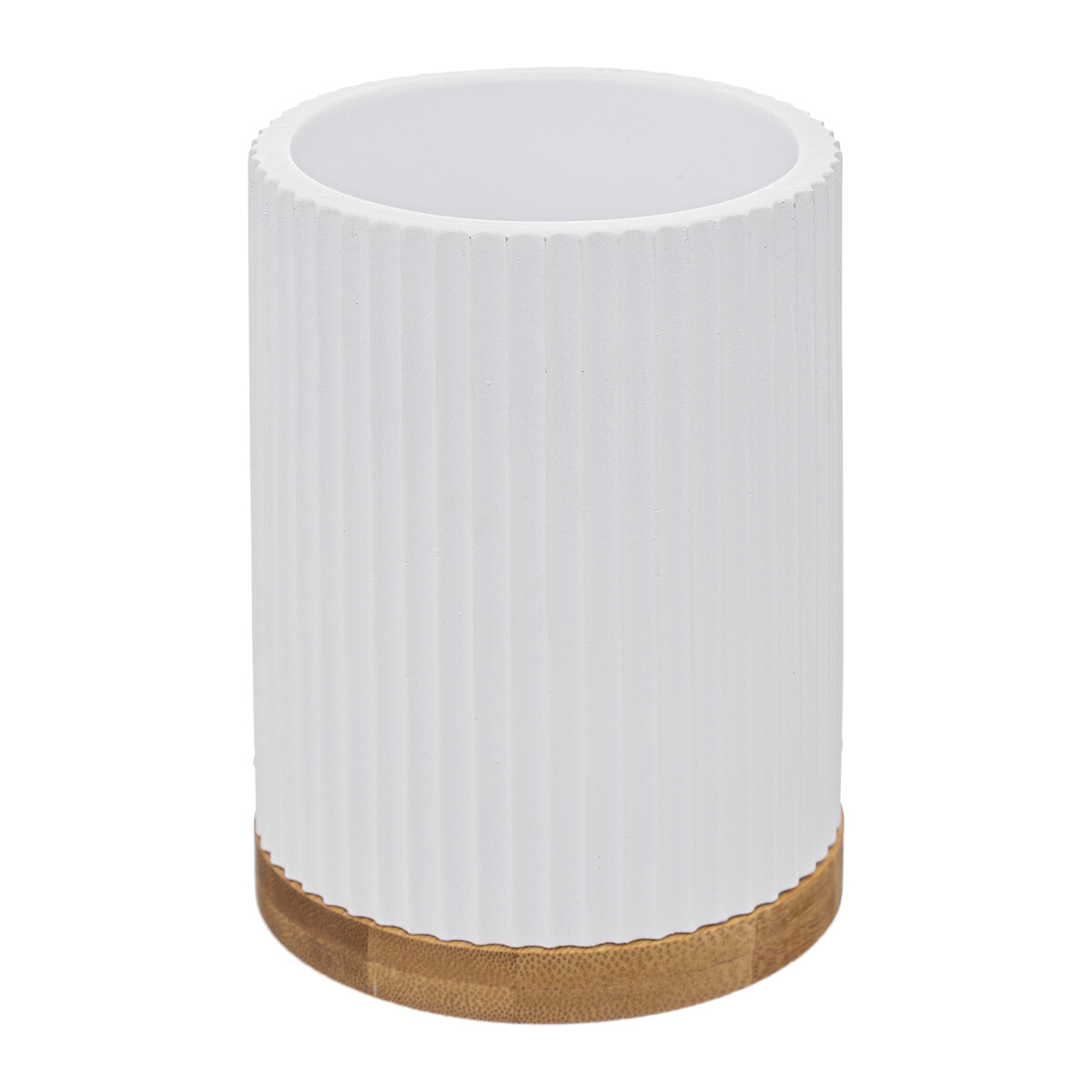 Escova wc NATUREO branco com base em bambu