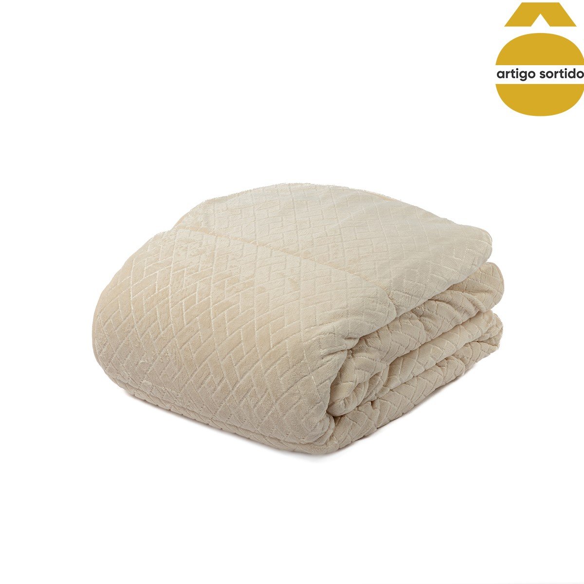 Edred&atilde;o sherpa JACK bege 220x240cm