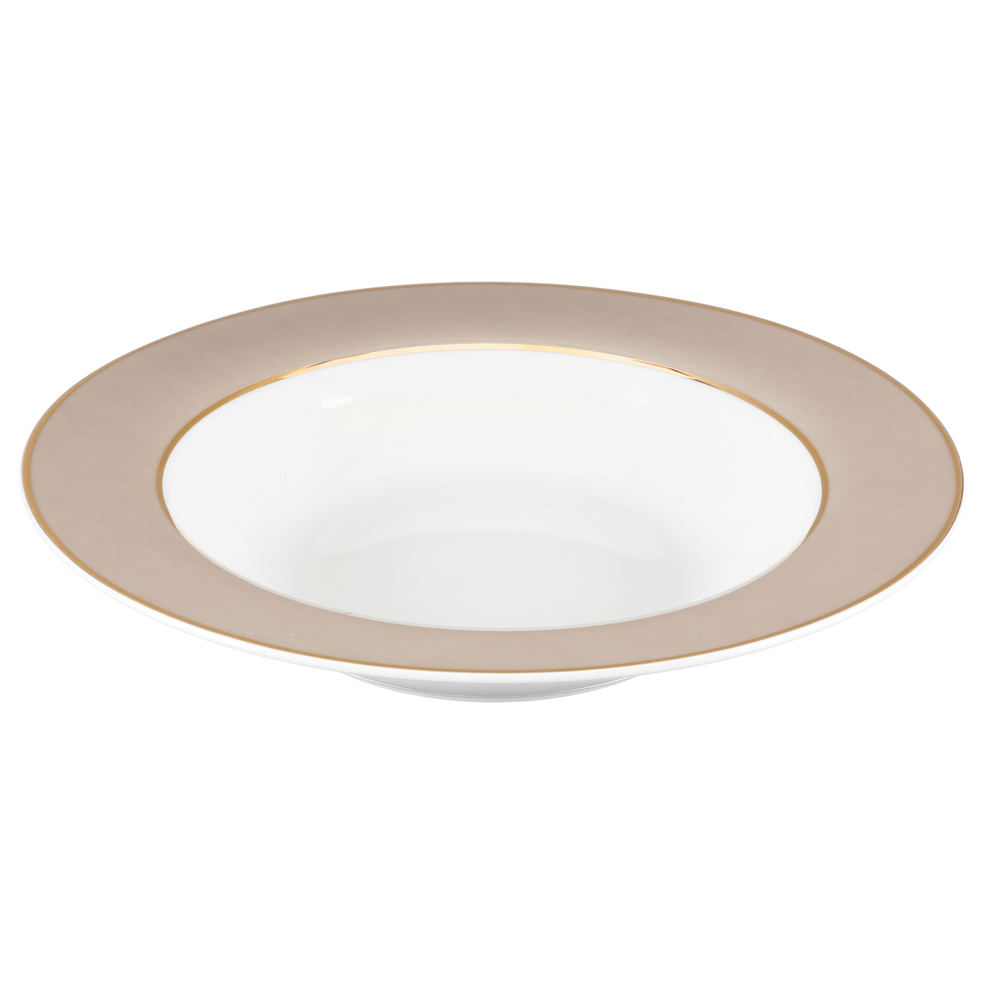 Prato de sopa taupe 22cm