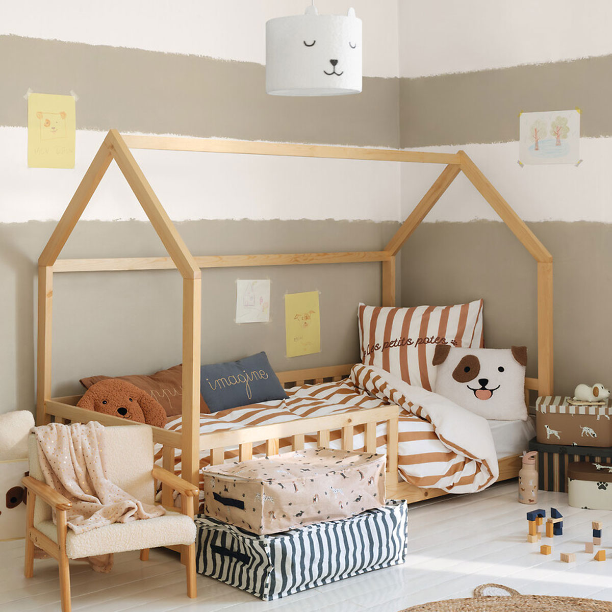 Capa de edredão e capa de almofada SCOTT reversível 140X200CM