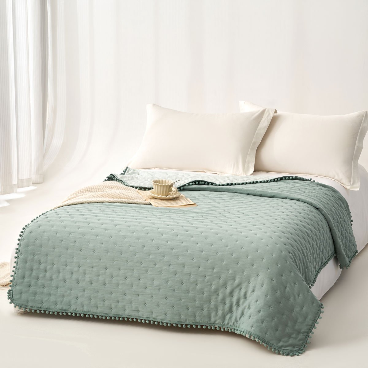 Edred&atilde;o BEAR verde 140x220cm