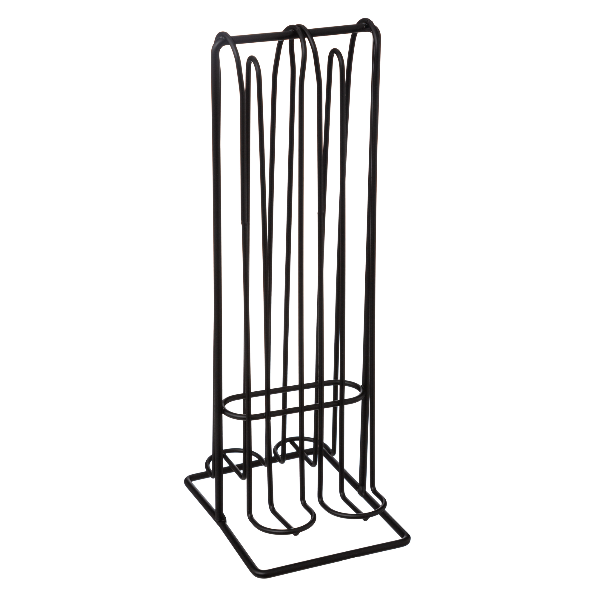 Suporte preto de metal para 32 cápsulas de café,  Suporte preto de metal para 32 cápsulas de café