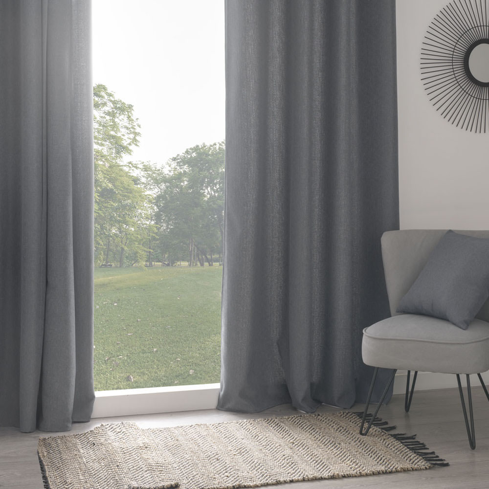 Cortina isolante cinza 140x260cm