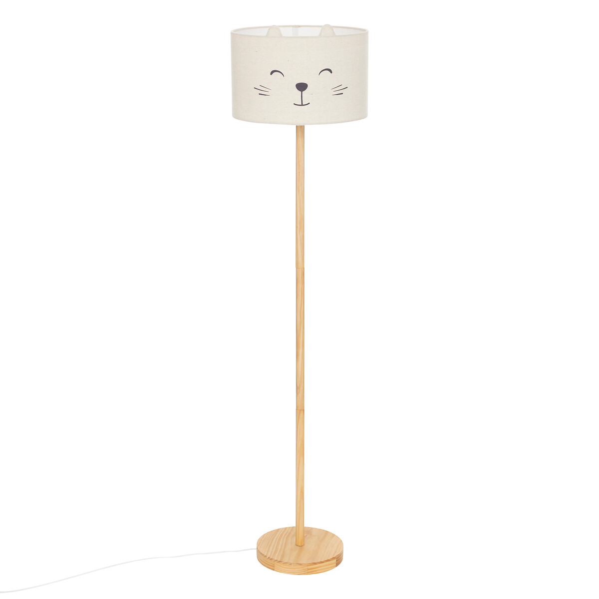 Candeeiro de ch&atilde;o f&eacute;lix branco 152cm