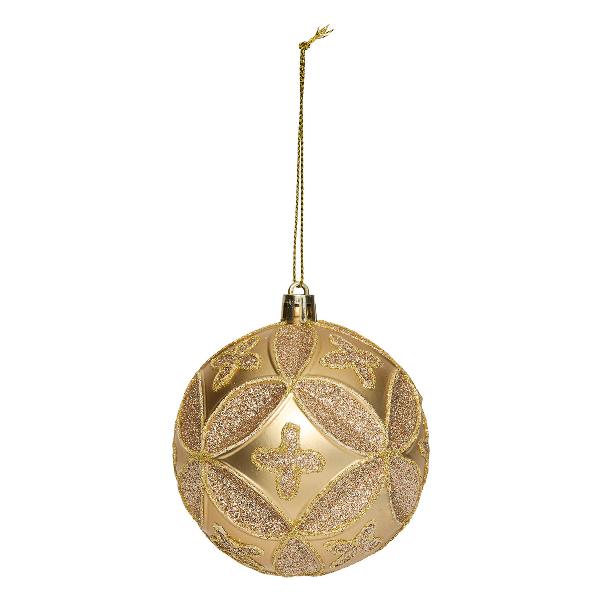 Bola de natal com trevos 8cm