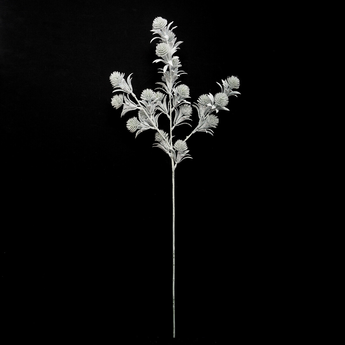 Haste com flor branca 73cm