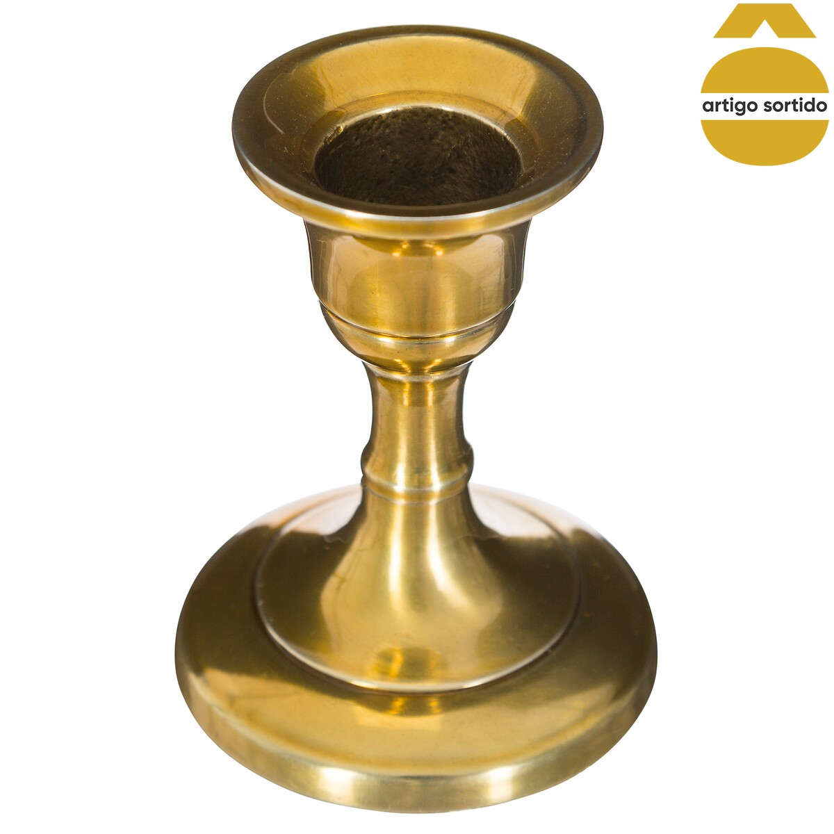 Castiçal Dourado Em Metal | atmosphera | hôma