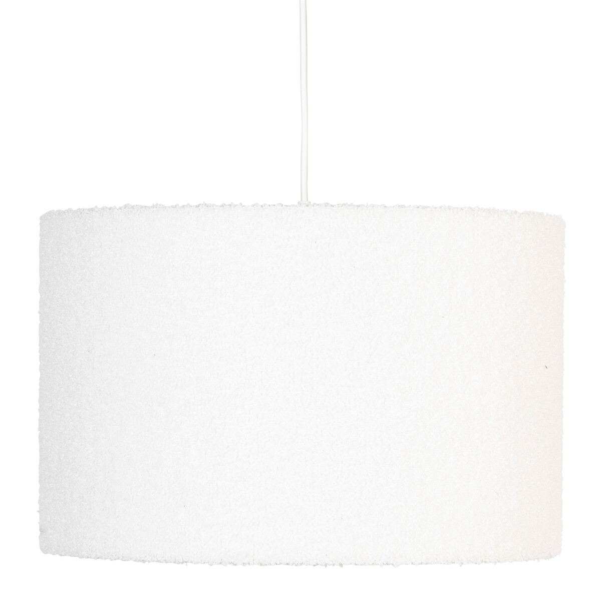 Candeeiro de teto TINA com abajour em pelo bouclé,  Candeeiro de teto TINA com abajour em pelo bouclé