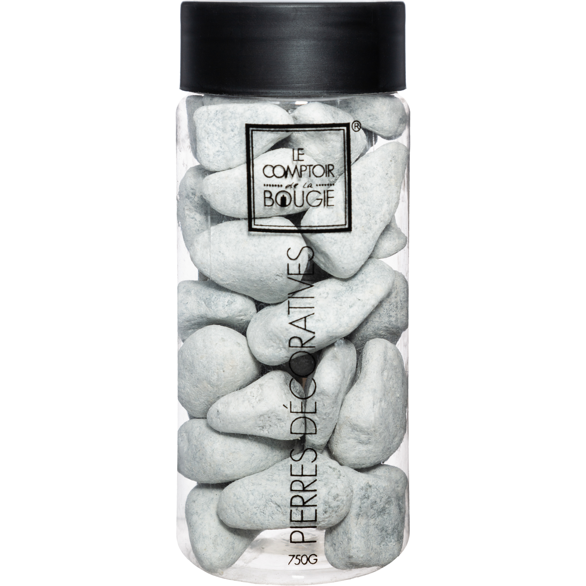 Pedras decorativas cinza m&eacute;dias 750gr
