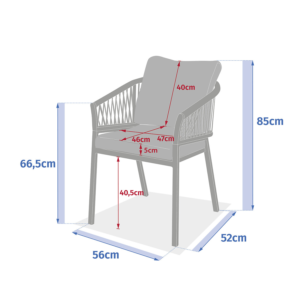 Cadeira ORIENGO bege argile
