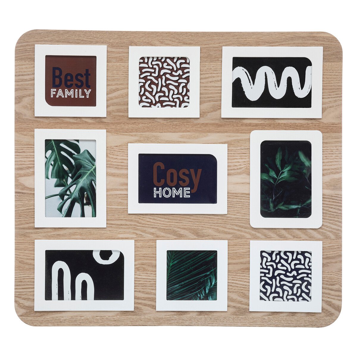 Multmoldura OLME em mdf para 9 fotografias