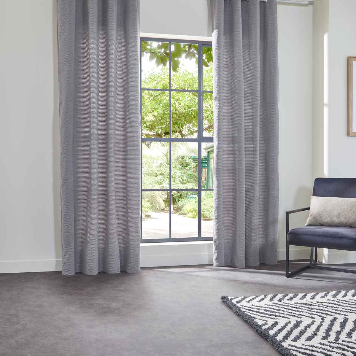 Cortina CHEN veludo cinza 140x260cm