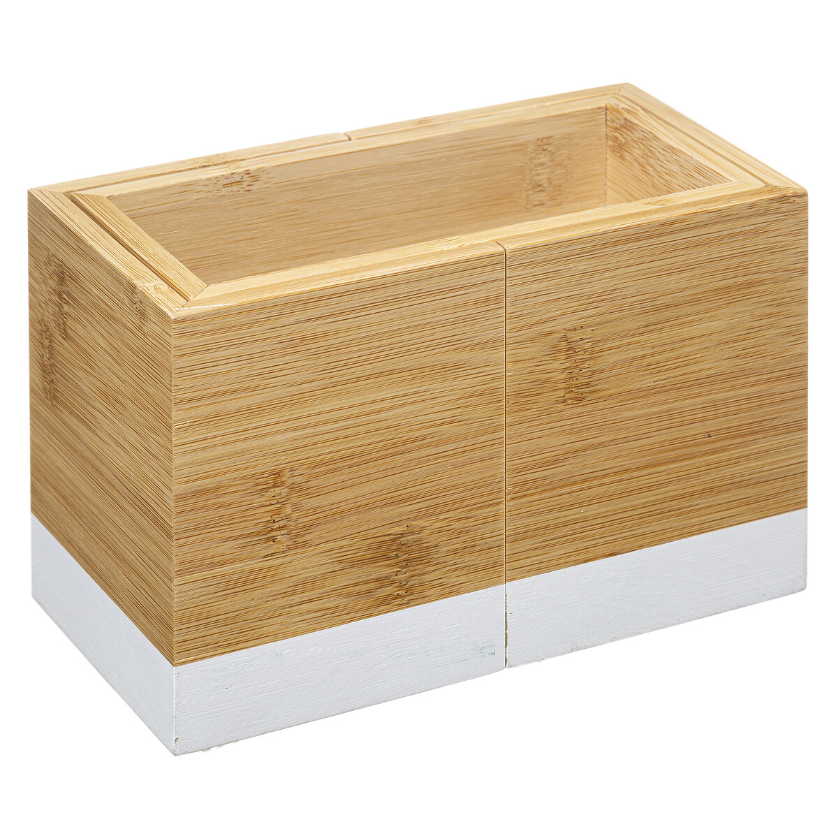 Armazenamento de talheres extens&iacute;vel em bambu