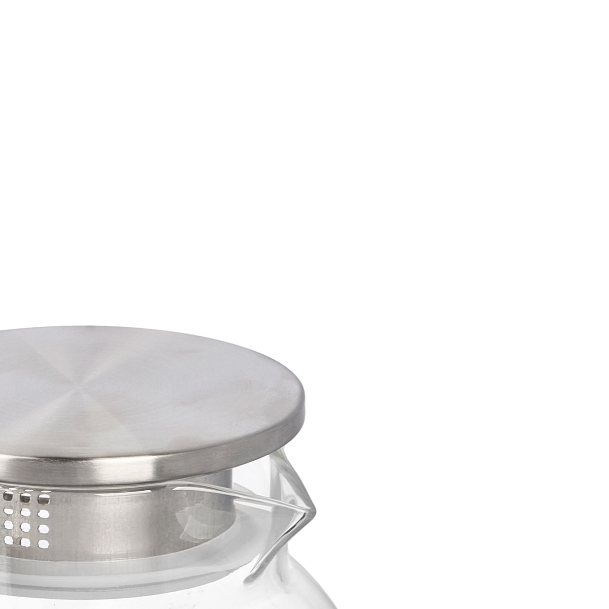 Jarro redondo com tampa a&ccedil;o 1,2l