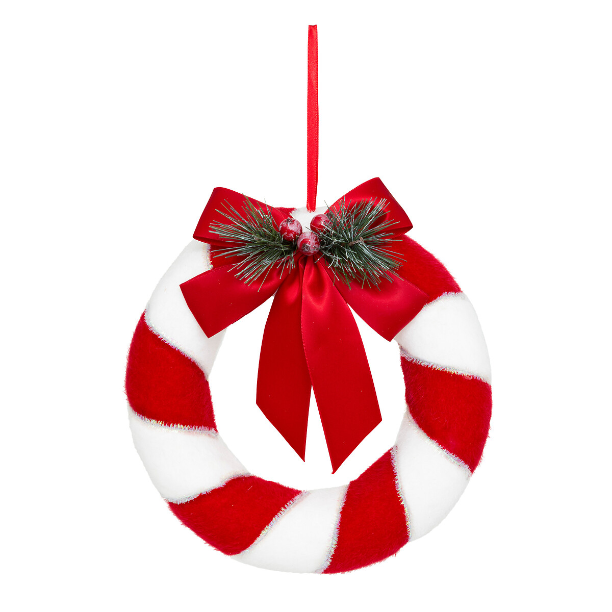 Coroa decorativa candy 23cm,  Coroa decorativa candy 23cm