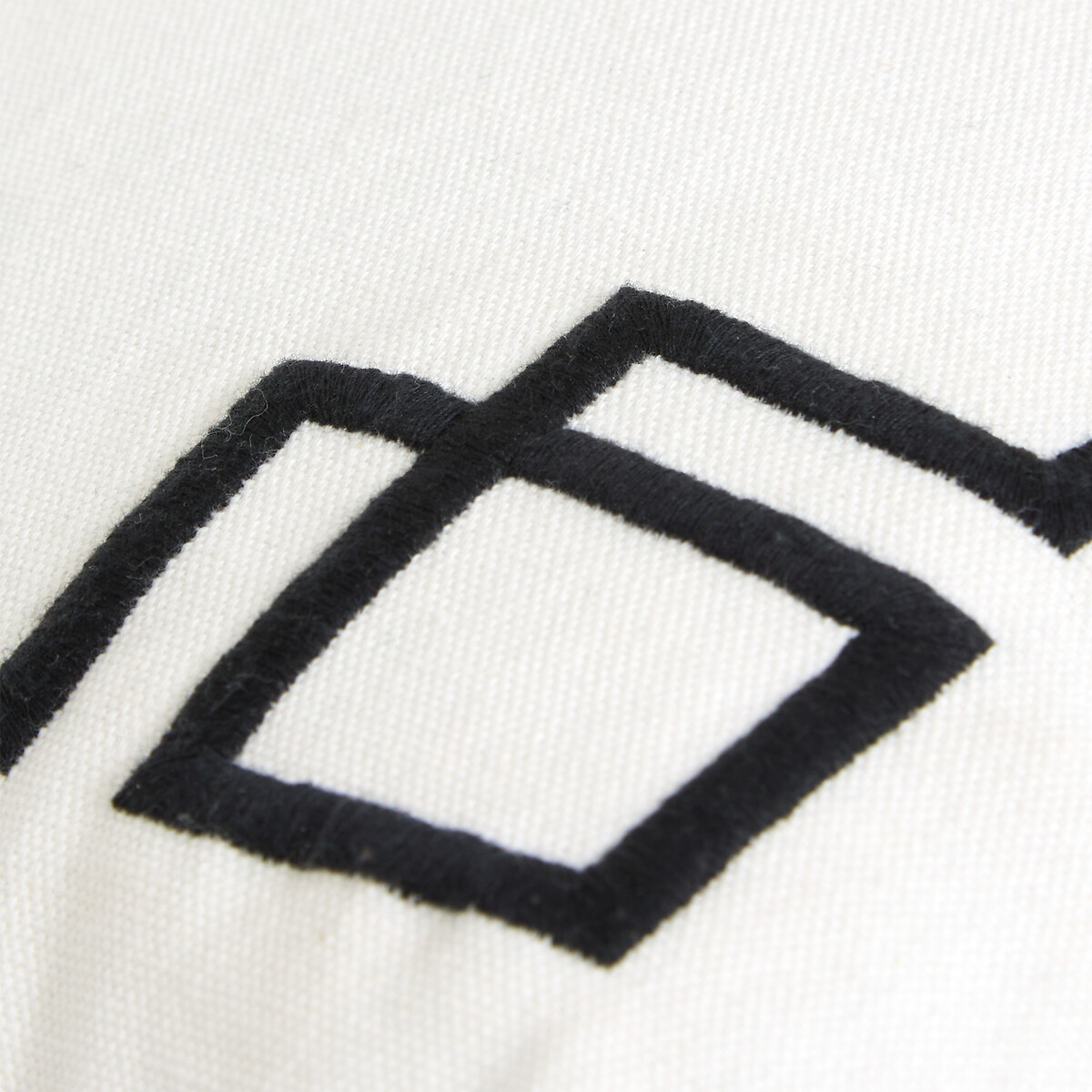 Almofada bordada THE PALM RESORT branca 40x40cm