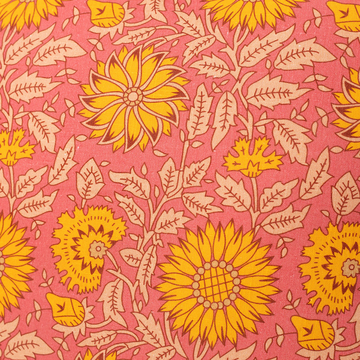 Almofada YUCATAN com girass&oacute;is 45x45cm