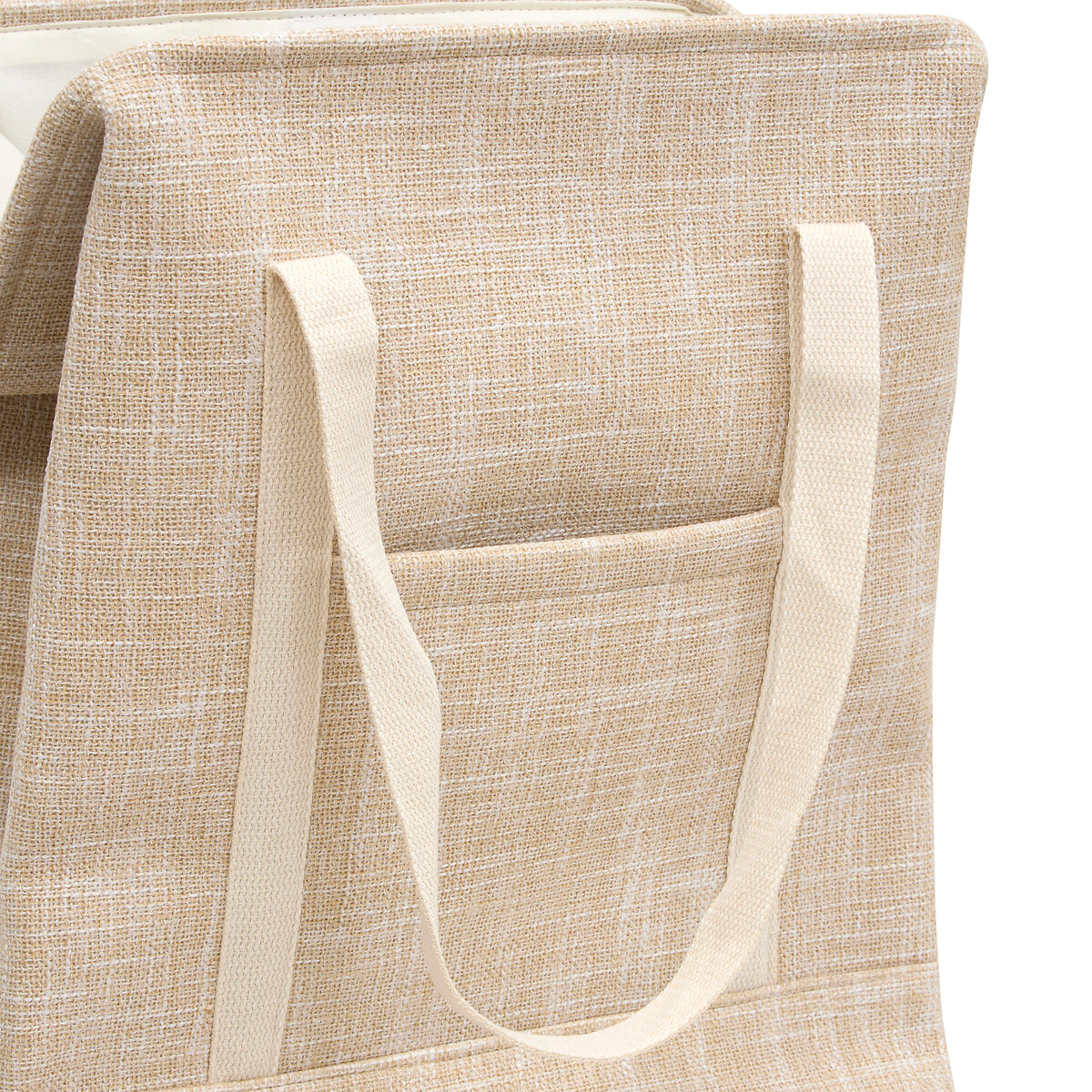 Cesto para roupa wc 70l bege