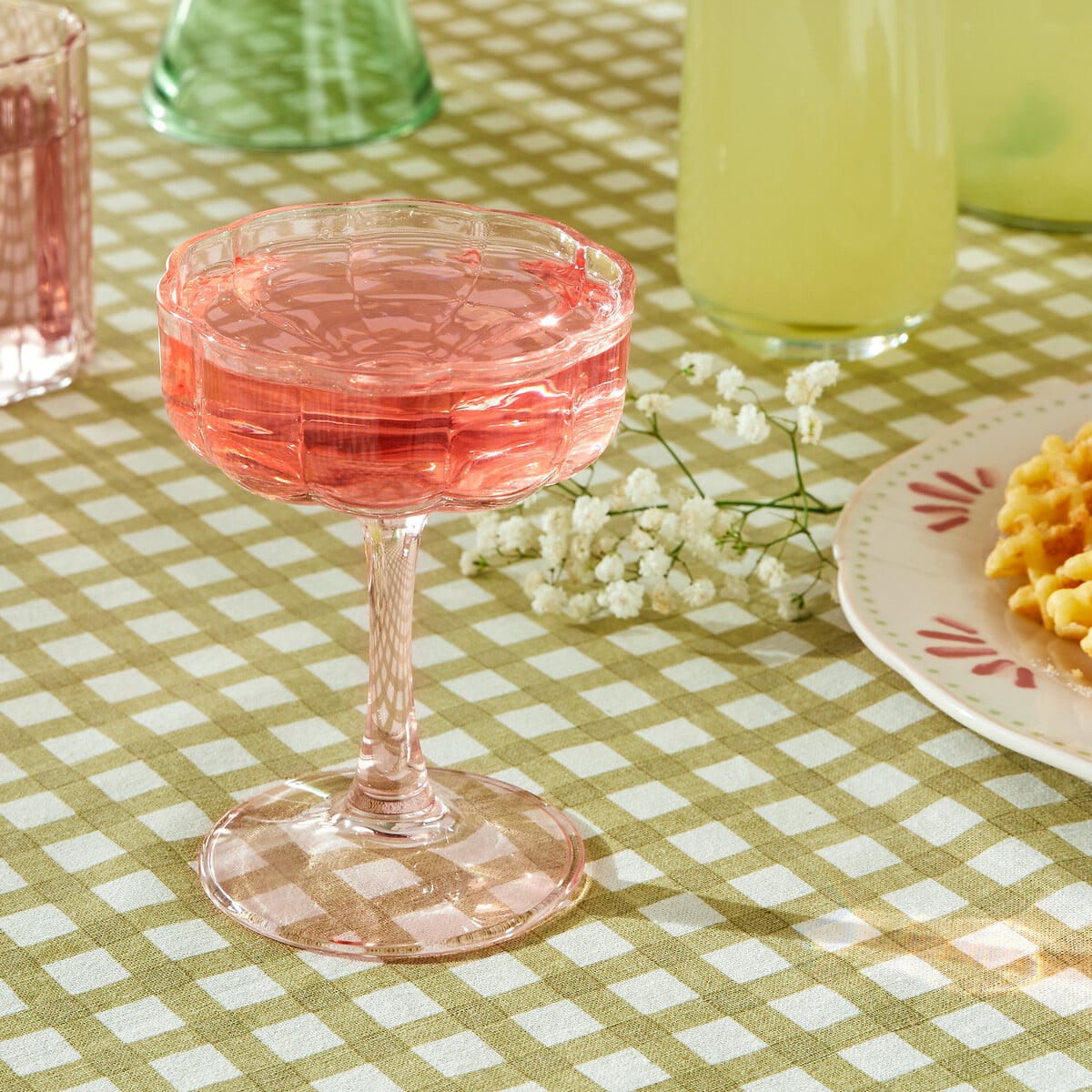 Copo de cocktail FLEUR DE ROSE rosa 15CL