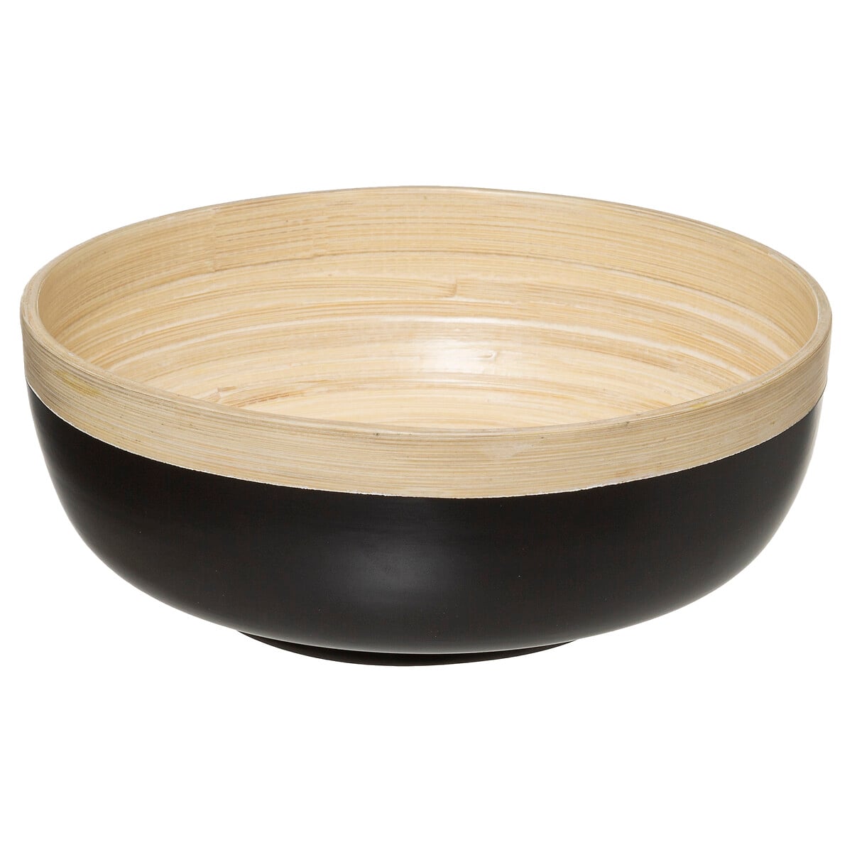 Saladeira preta de bambu 20cm