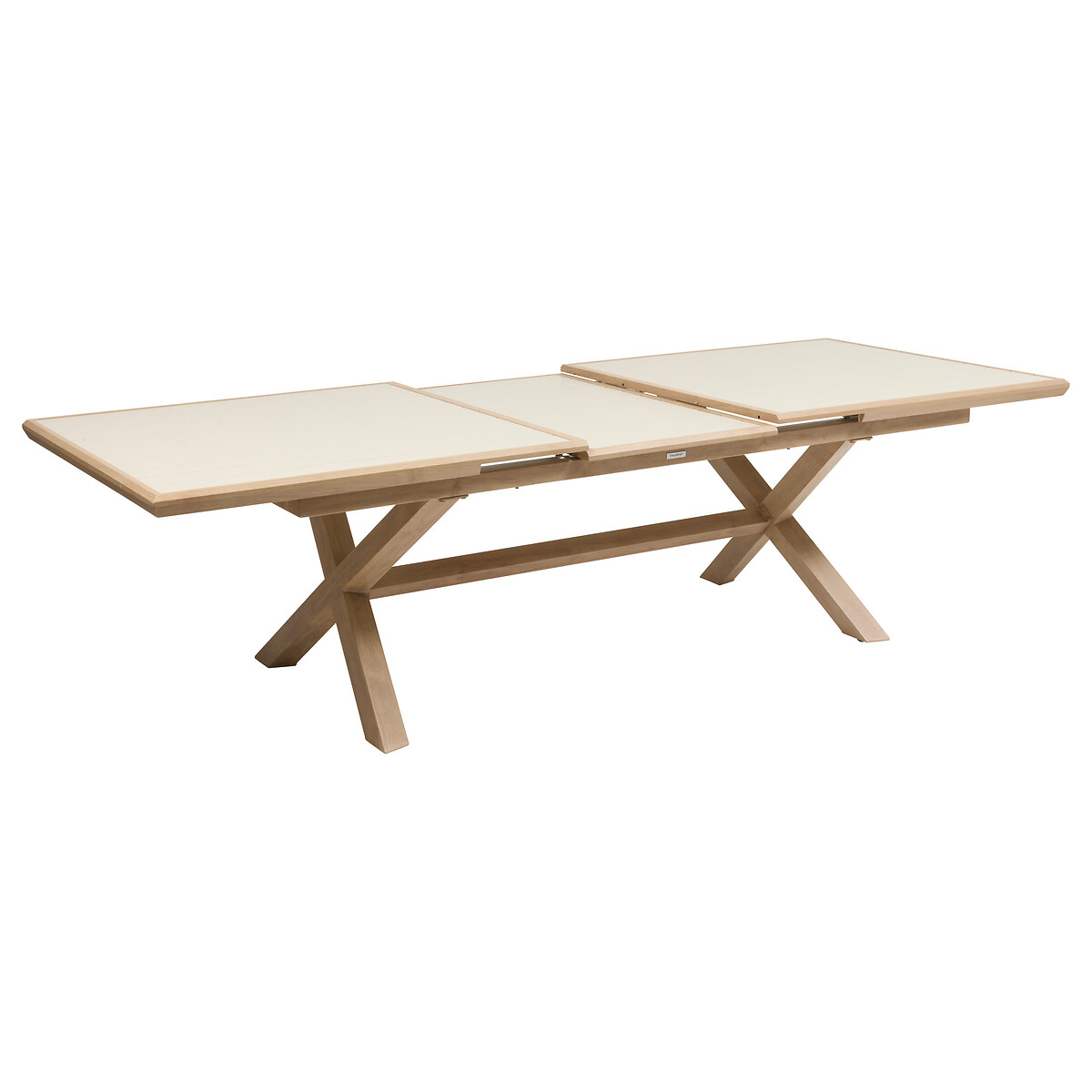 Mesa extens&iacute;vel AXIOME honey argile efeito madeira