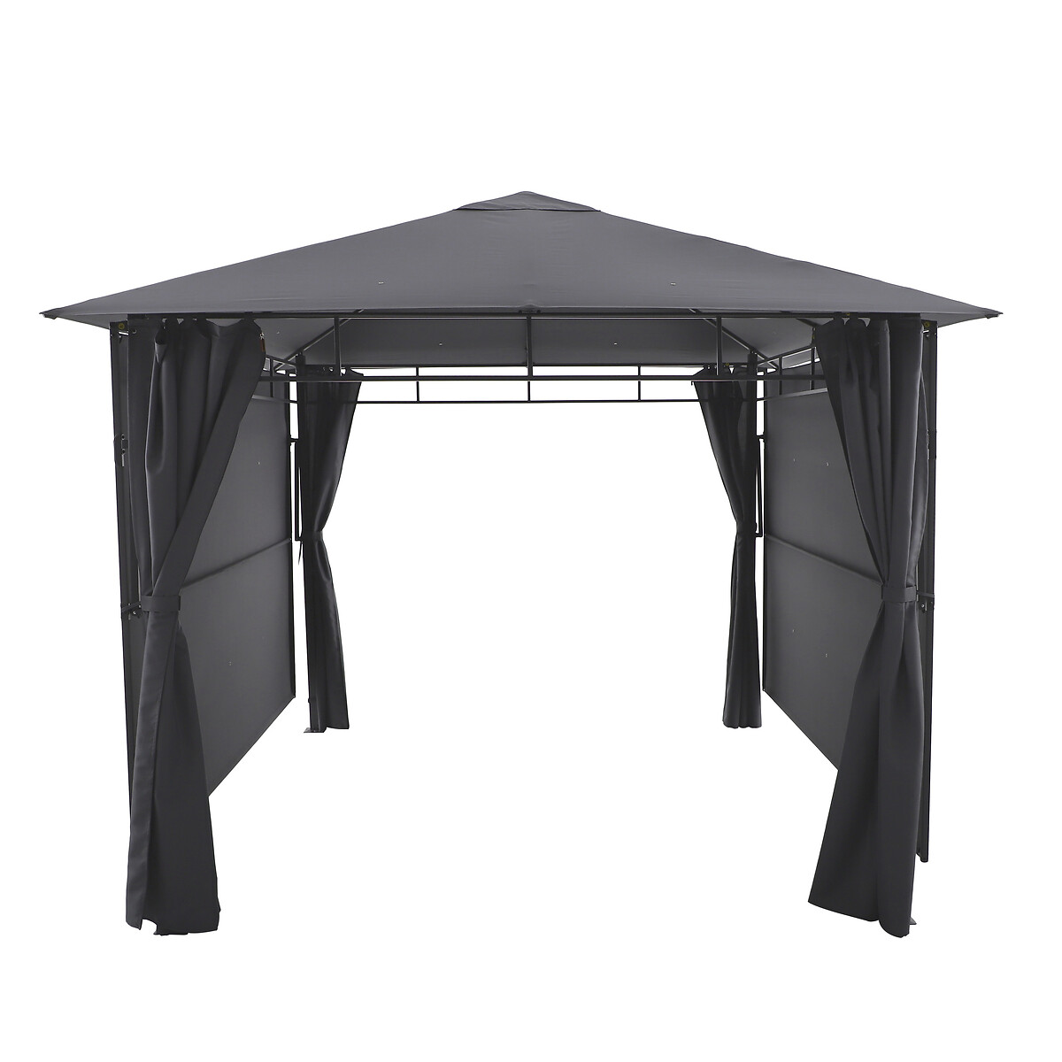 Cortinas para P&eacute;rgola OMELYA 3x3mt cinza ard&oacute;sia