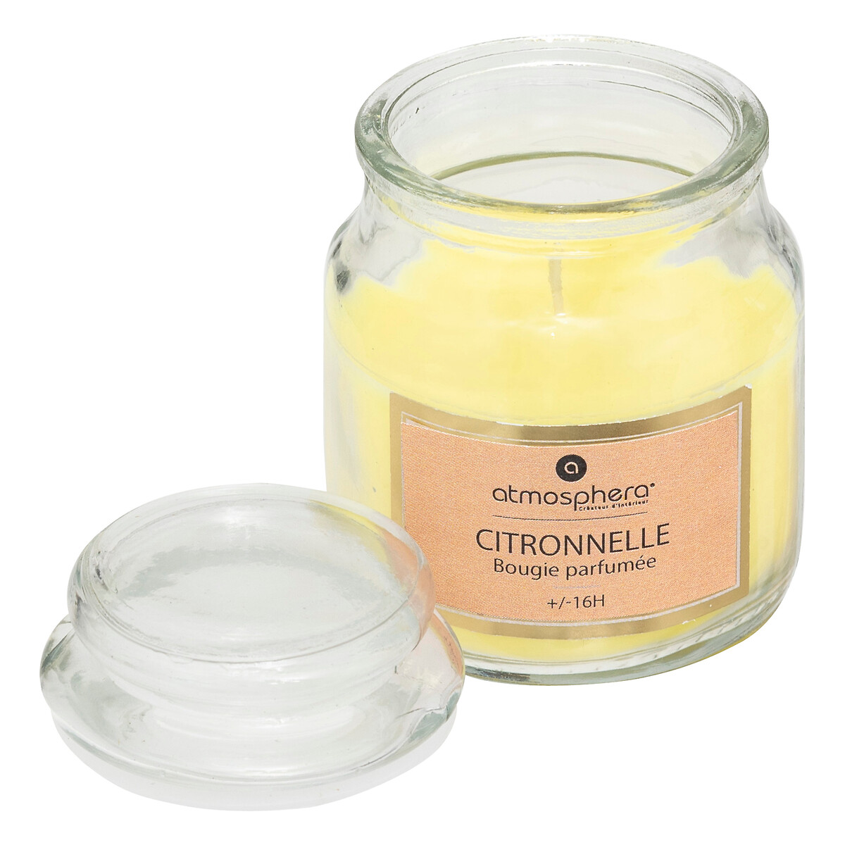 Vela Citronela Em Copo De Vidro 500g