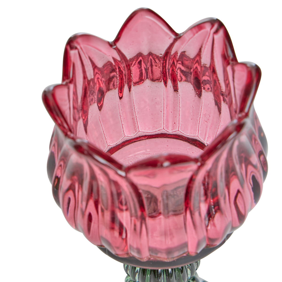 Casti&ccedil;al FLEUR DE ROSE em vidro 17cm