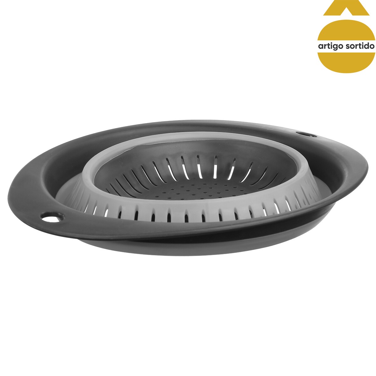 Escorredor oval retr&aacute;til