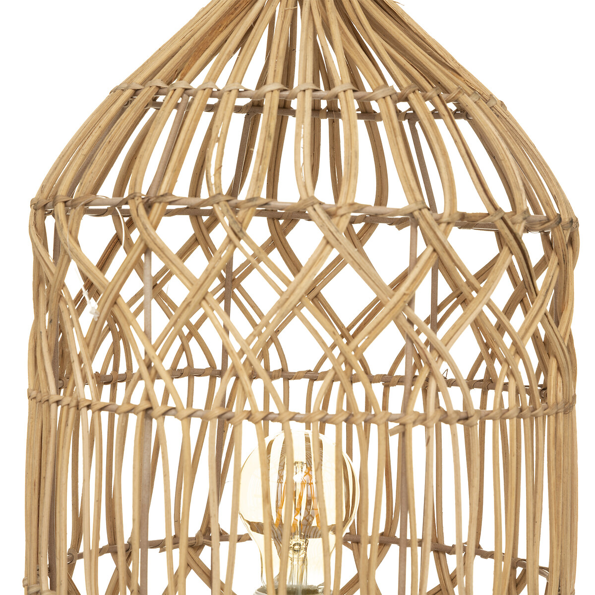 Candeeiro de mesa MILOU bege em rattan 55cm