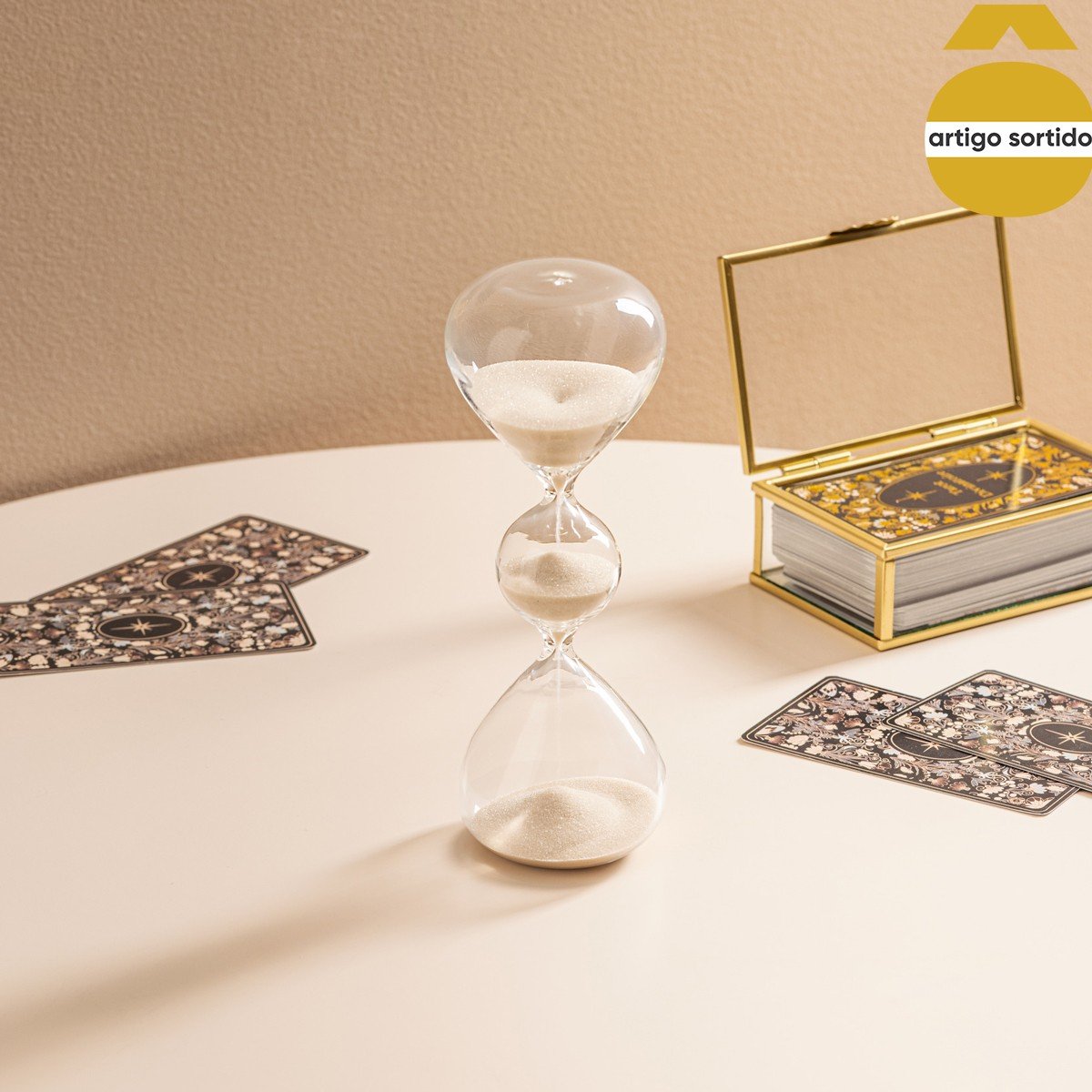 Ampulheta BLI de vidro