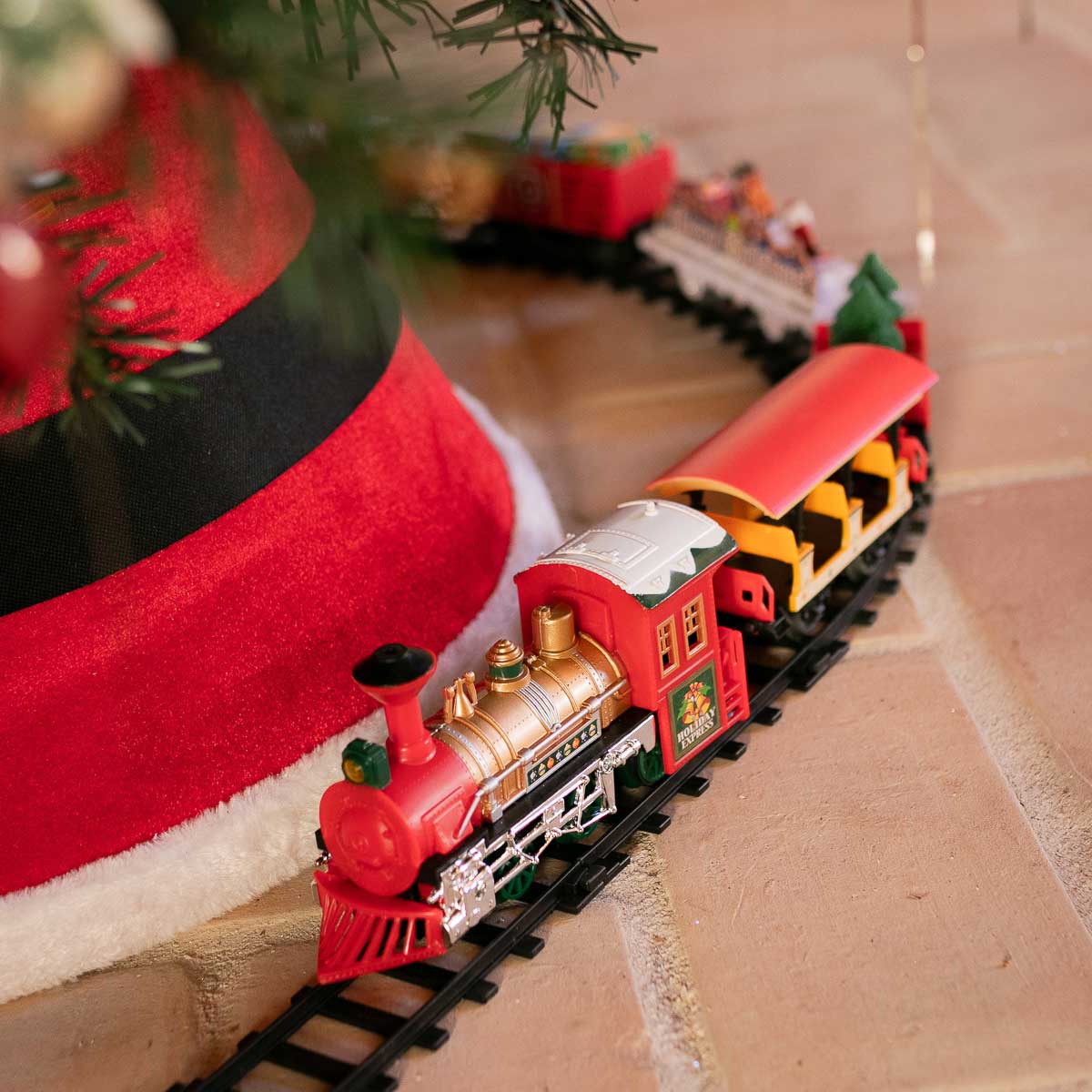 Comboio de natal musical com 16 pe&ccedil;as