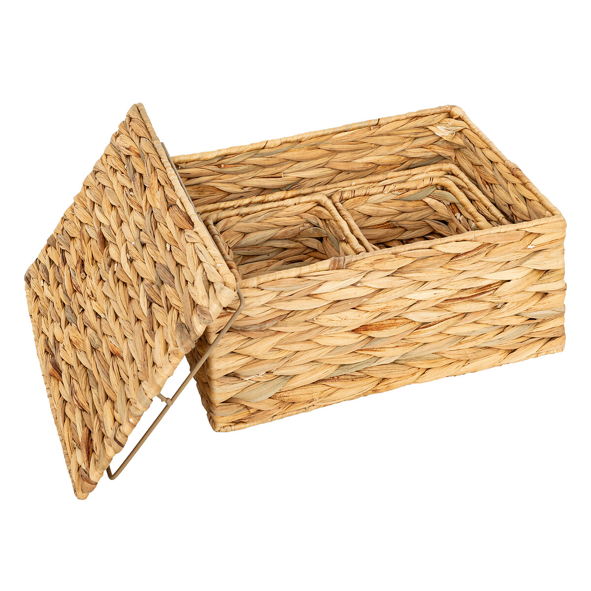 Conjunto De 4 Cestos Em Vime Lia Jacinthe