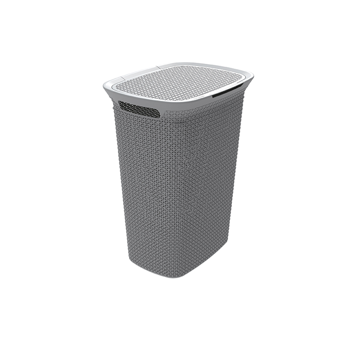 Cesto para roupa suja MODE cinza 57l